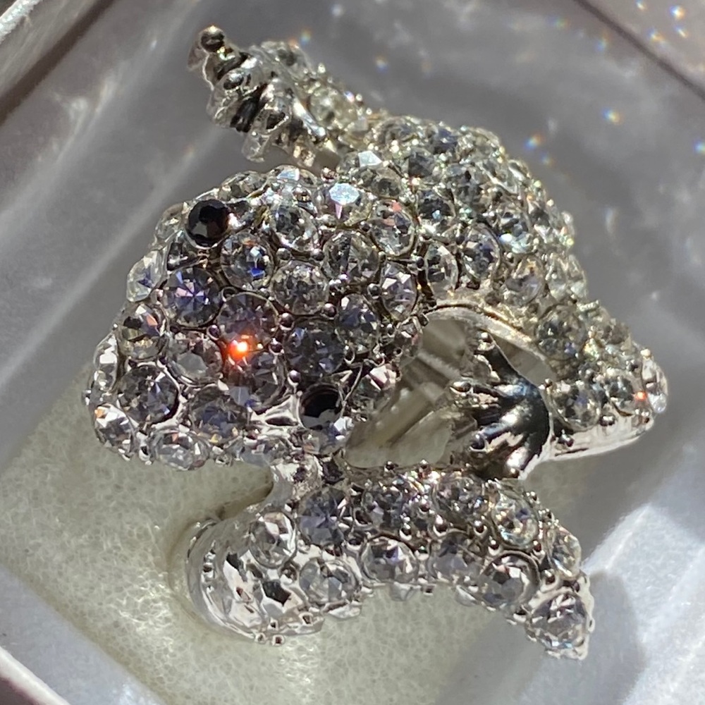 Pagoda Crystal Ring 8 New